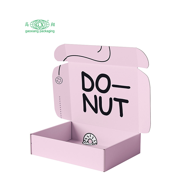 Caixa de correio personalizada barata por atacado embalagem de rosquinha de padaria personalizada