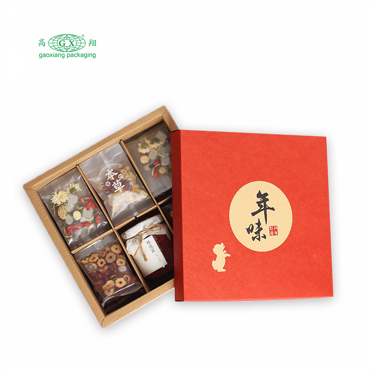 Atacado design de logotipo personalizado caixa de papel de nozes e grãos alimentos biscoitos caixa de papel de embalagem