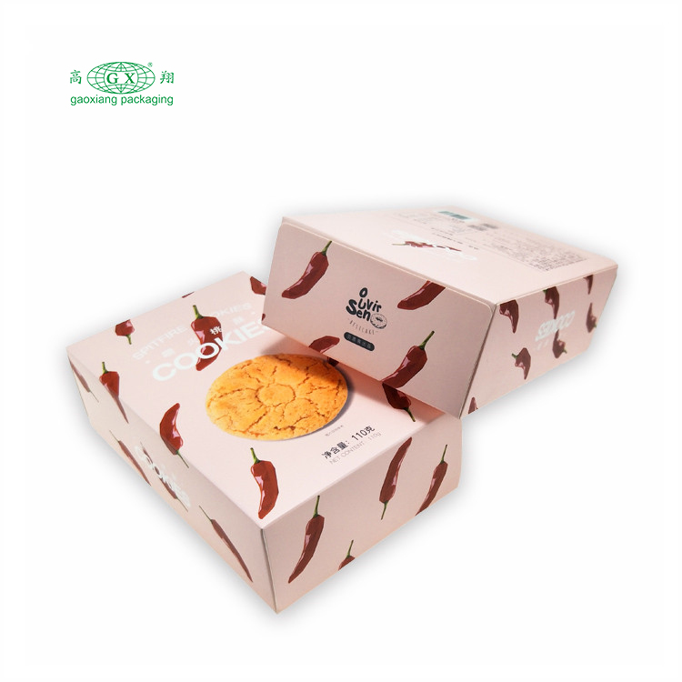 Atacado design de logotipo personalizado caixa de papel de nozes e grãos alimentos biscoitos caixa de papel de embalagem