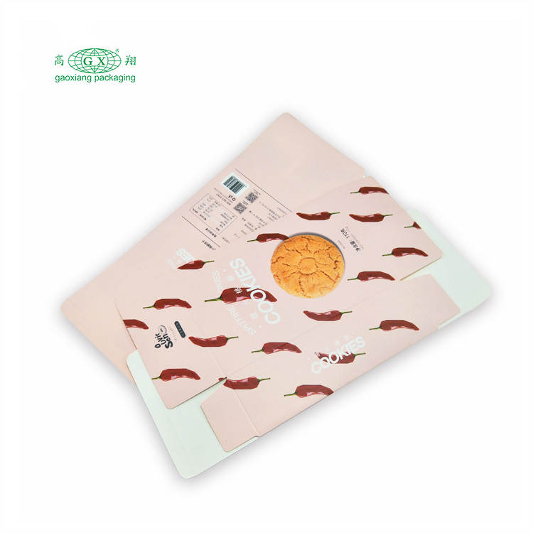 Atacado design de logotipo personalizado caixa de papel de nozes e grãos alimentos biscoitos caixa de papel de embalagem