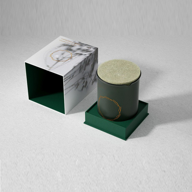 Embalagem de caixa de presente de vela de luxo personalizada por atacado