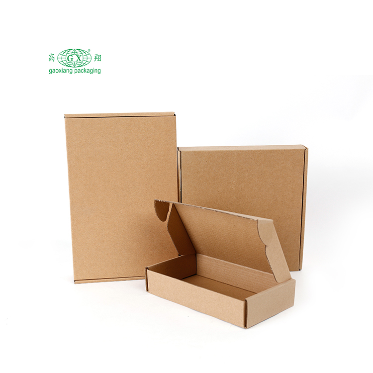 Embalagem de peruca de flauta personalizada impressa em papel comum caixa de envio cosmética de papelão ondulado