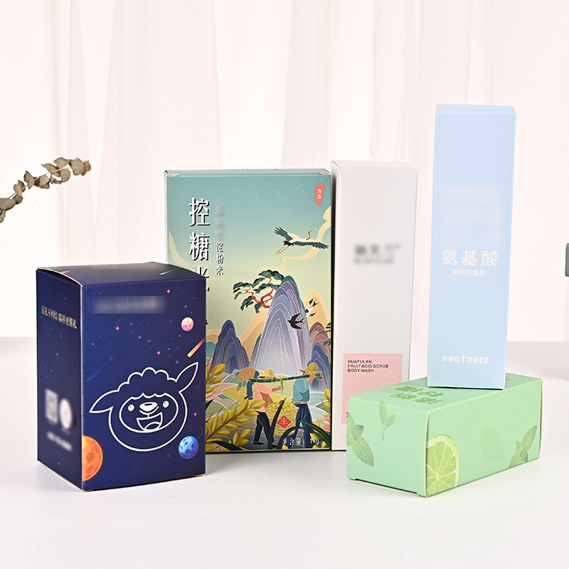 Cores completas impressão personalizada reciclada pequena embalagem de caixa de papel de arte de sabão artesanal atacado