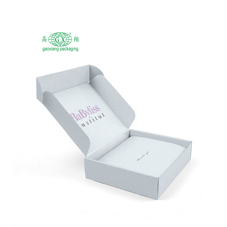 Caixa de papel kraft ondulado de presente de luxo de maquiagem de cosméticos para envio de correio eletrônico impresso personalizado