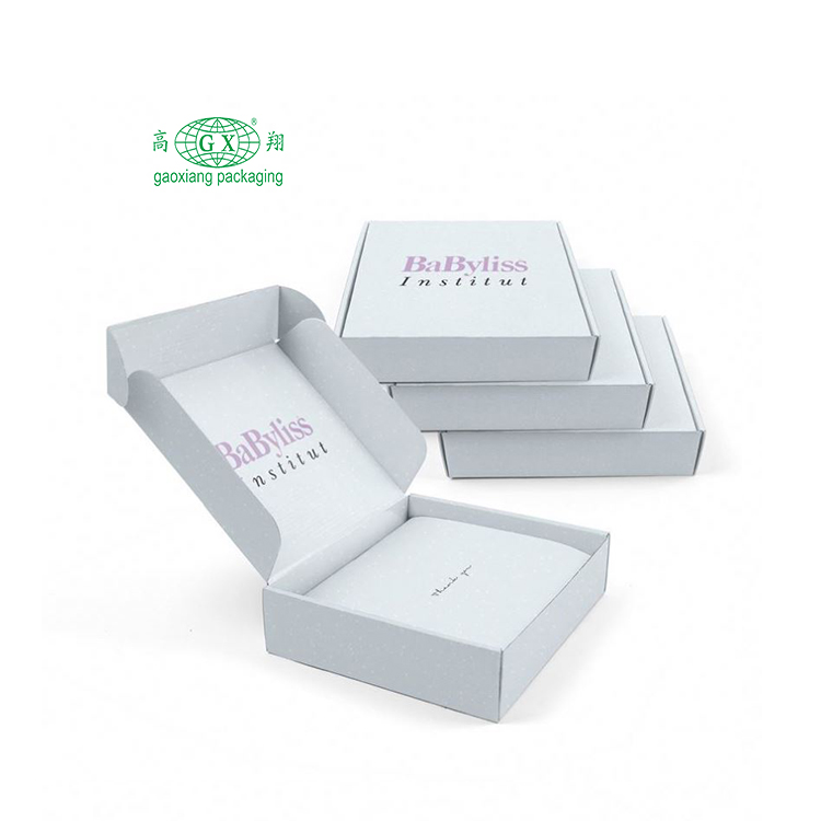 Email de comércio eletrônico impresso personalizado envio de envio de cosméticos maquiagem beleza presente de luxo pr embalagem caixa de papel kraft ondulado
