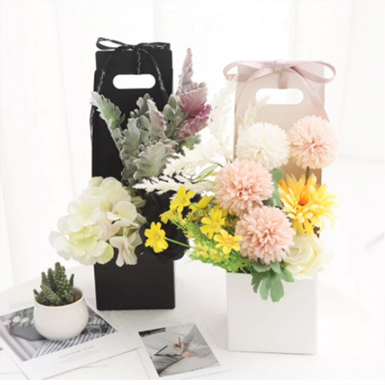 Caixa de flores personalizada presente de festa de casamento caixa de doces embalagem bolsas caixas de papelão impermeáveis