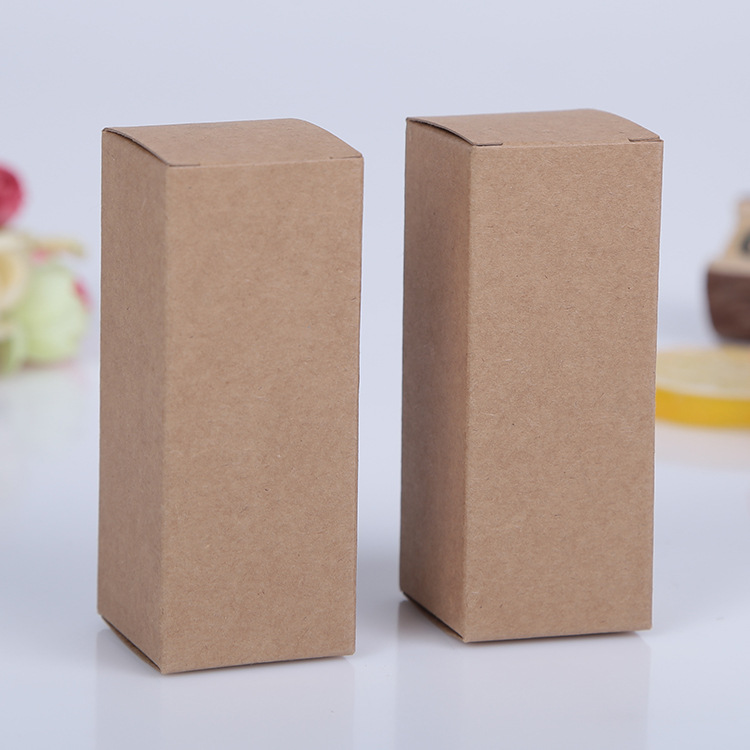 Atacado caixa de embalagem de cosméticos design personalizado caixa de garrafa de óleo essencial caixa de papel kraft