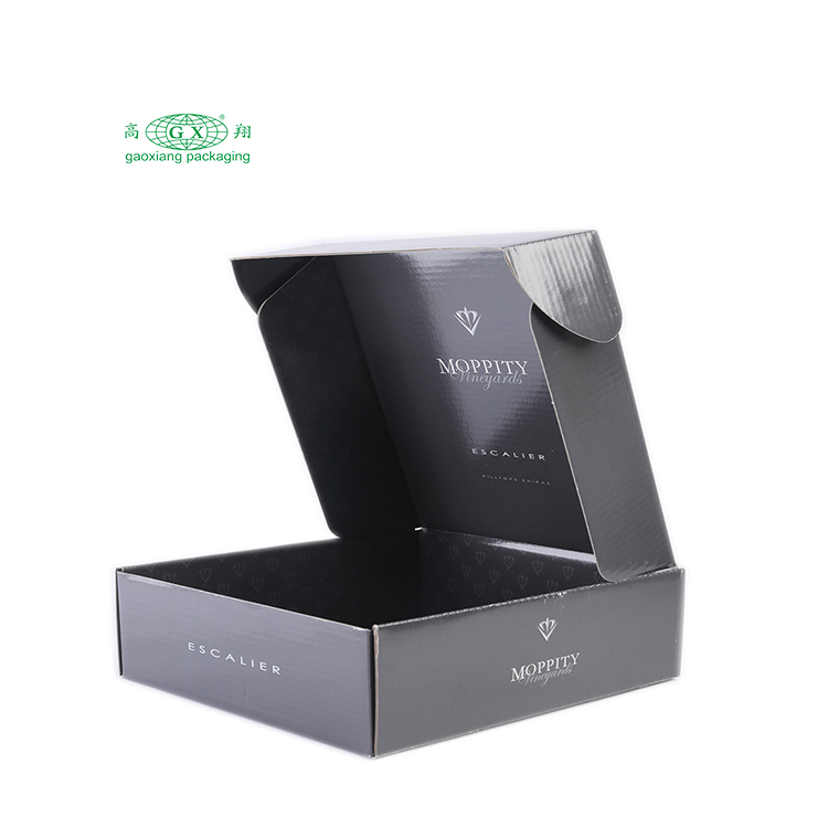 Atacado logotipo personalizado caixa de papel ondulado dobrável caixa de embalagem cosmética caixa de envio subscrição caixa de correio