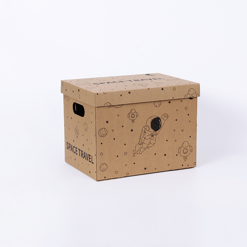 Caixas redondas duras de papelão móveis caixas de armazenamento para armazenamento de roupas caixa de papel kraft
