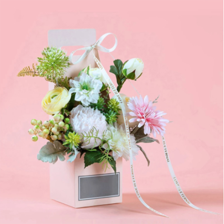 Caixa de flores personalizada presente de festa de casamento caixa de doces embalagem bolsas caixas de papelão impermeáveis
