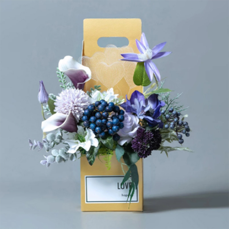 Caixa de flores personalizada presente de festa de casamento caixa de doces embalagem bolsas caixas de papelão impermeáveis