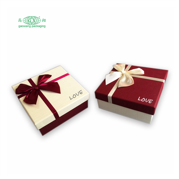 Embalagem personalizada de fábrica caixas de presente de papel para festa de aniversário de casamento doce com tampa caixas personalizadas