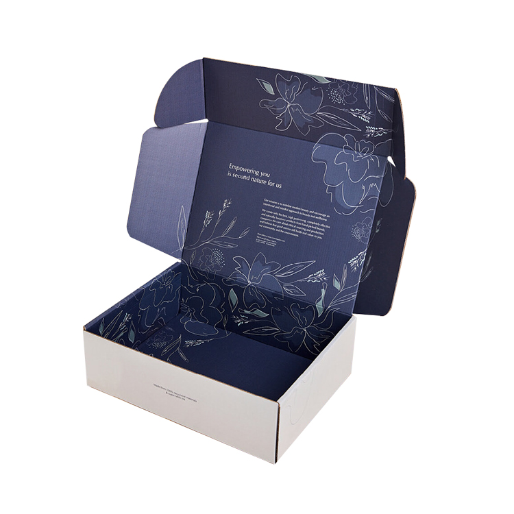 Cartonagem dobrável com logotipo personalizado, caixa de correio de assinatura, roupas, correspondência, caixa de papel de embalagem ondulada
