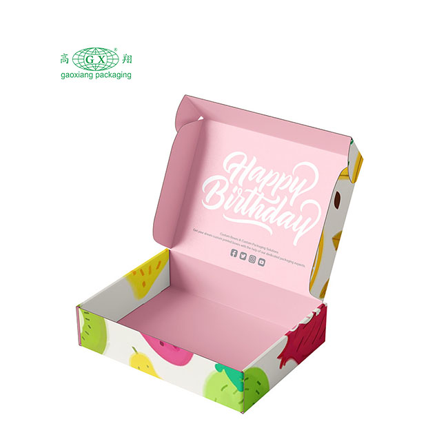Fabricante de caixa de papelão de cor grande para vestuário, caixa de embalagem de papelão ondulado com caixas personalizadas personalizadas