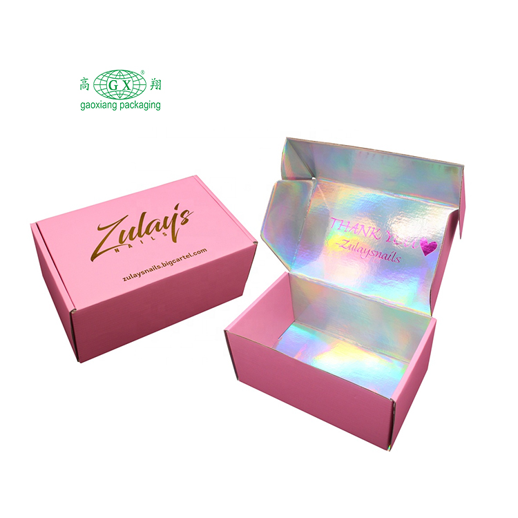 Caixas de papelão ondulado personalizadas de impressão personalizada caixa de embalagem de mala direta com logotipo