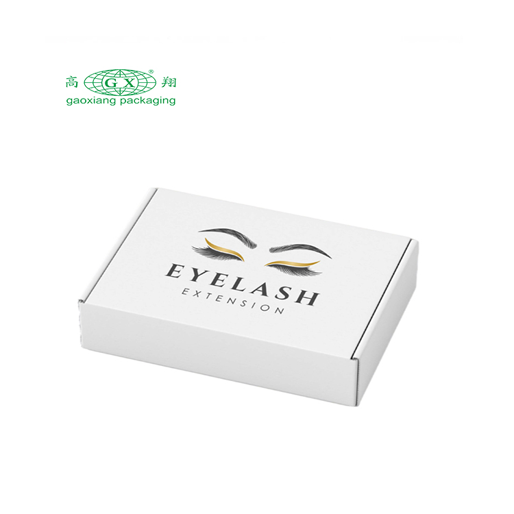 Caixa de envio de papelão ondulado dobrável logotipo personalizado caixa de presente de vestuário para vestido de fantasia caixa de papel de embalagem de cílios
