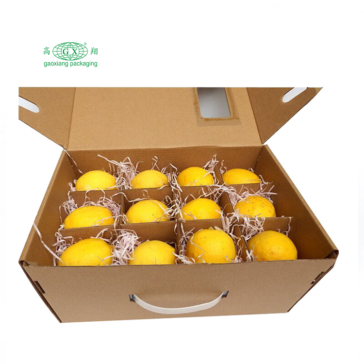 Caixas de embalagem de frutas de papelão ondulado personalizadas