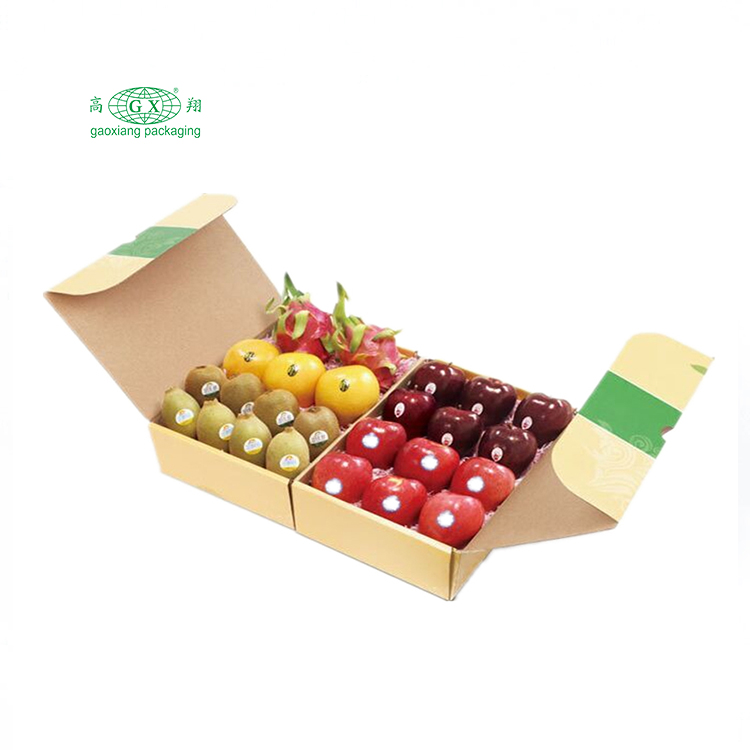Caixas de embalagem de frutas de papelão ondulado personalizadas