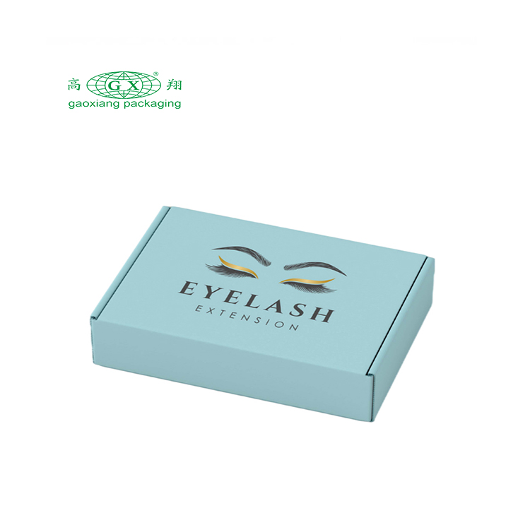 Caixa de envio de papelão ondulado dobrável logotipo personalizado caixa de presente de vestuário para vestido de fantasia caixa de papel de embalagem de cílios