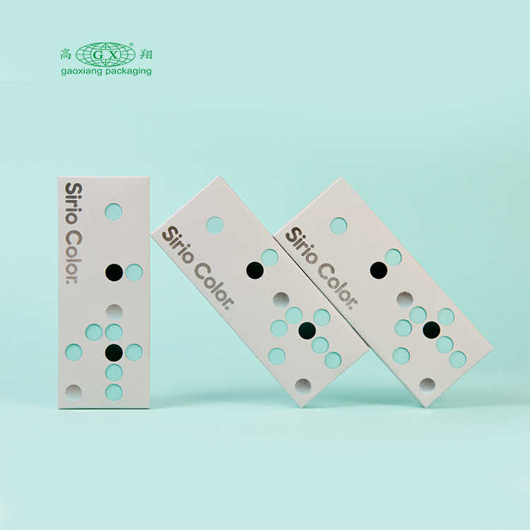 Embalagem de garrafa de óleo essencial de impressão de design personalizado caixas de cosméticos de papel kraft
