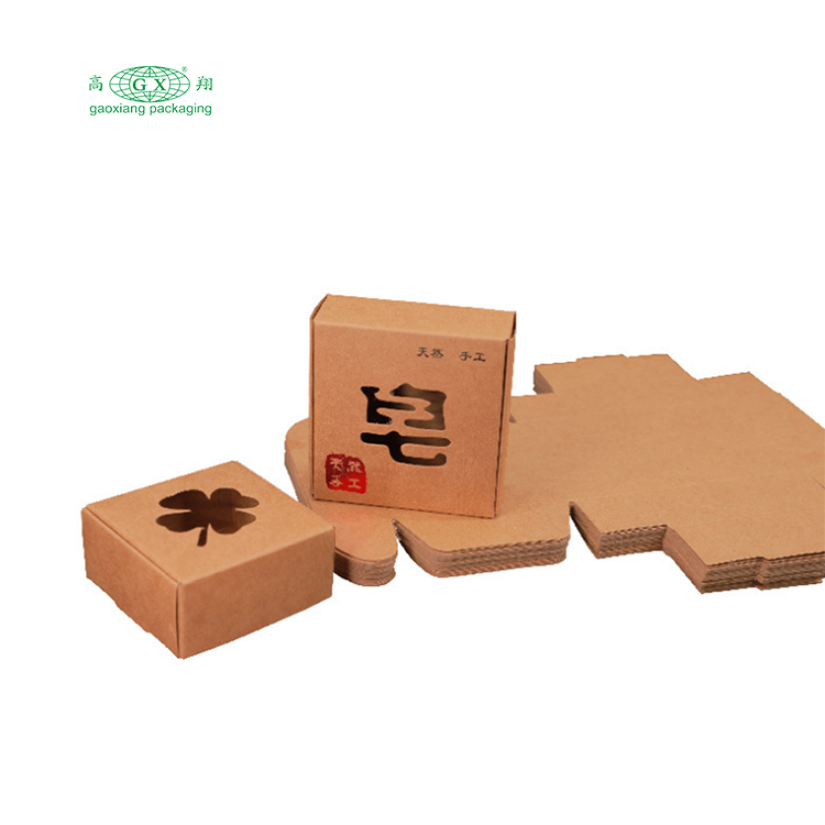 Embalagem de caixa de sabão de papel kraft personalizada