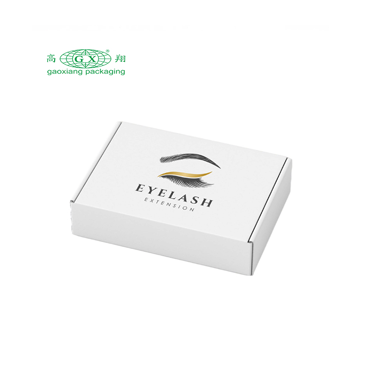 Caixa de envio de papelão ondulado dobrável logotipo personalizado caixa de presente de vestuário para vestido de fantasia caixa de papel de embalagem de cílios