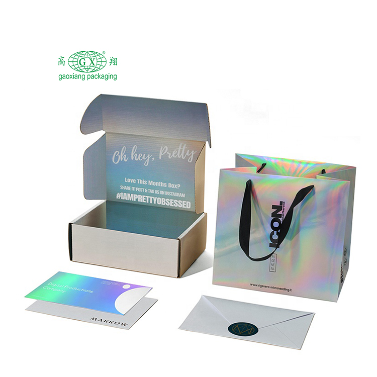 Caixas de papelão ondulado personalizadas de impressão personalizada caixa de embalagem de mala direta com logotipo