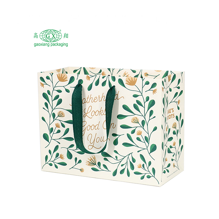 Preço barato por atacado presente de marca famosa de luxo personalizado impresso saco de papel kraft branco com seu próprio logotipo
