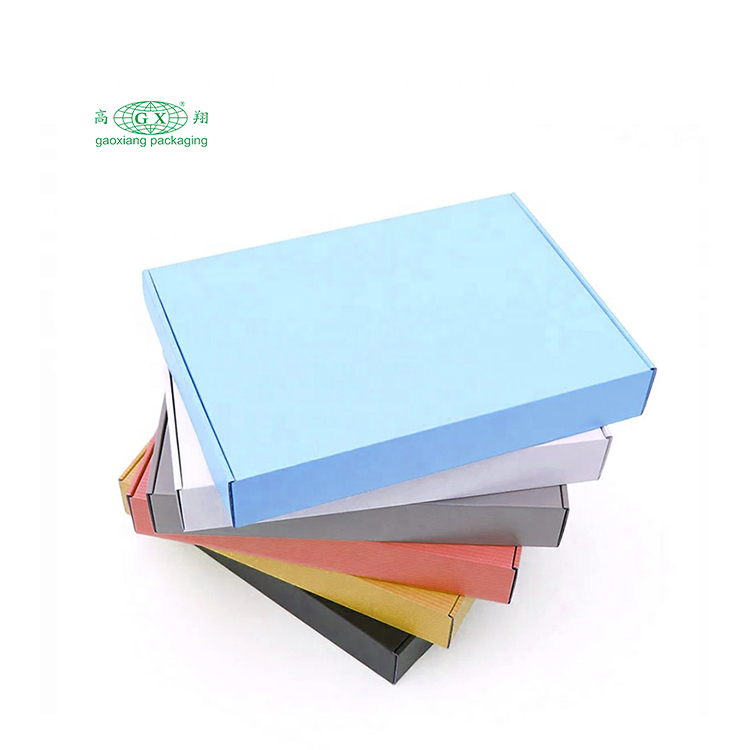 Envio de entrega por atacado ecologicamente correto cor personalizada pacote rosa impresso caixa de envio de papelão ondulado preto de luxo com logotipo