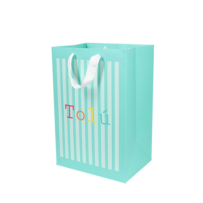 Sacos de compras de papel de vestuário de luxo personalizados com impressão de logotipo