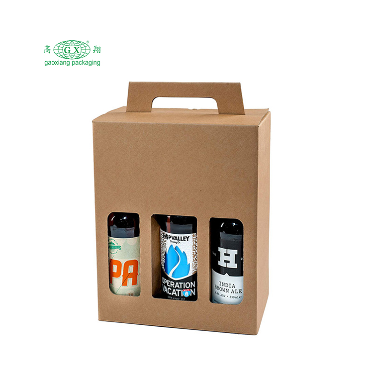 Garrafa de vinho personalizada de alta qualidade embalagem de caixa de papelão ondulado para bebidas caixa de vinho