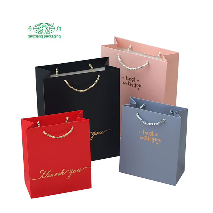 Bolsas de papel com logotipo personalizado de fábrica para embalagem de presente de luxo sacola de papel reutilizável