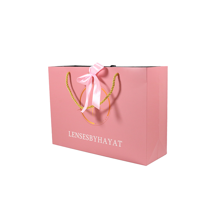 Sacos de compras de papel de vestuário de luxo personalizados com impressão de logotipo