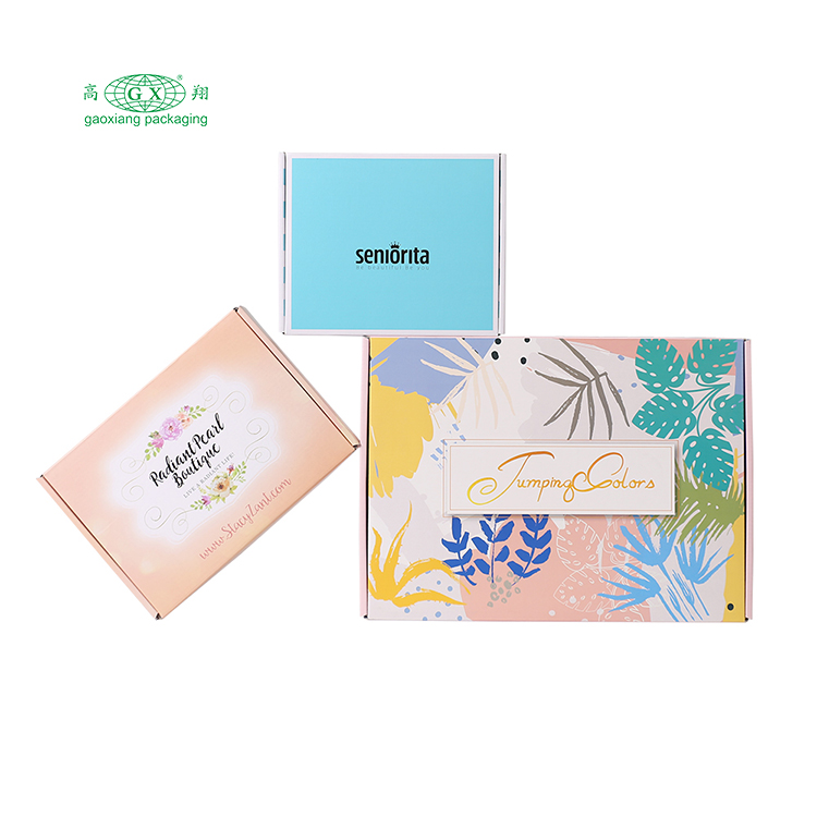 Caixa de embalagem de presente de papel de luxo dobrável personalizada sapatos caixa de roupas caixas personalizadas