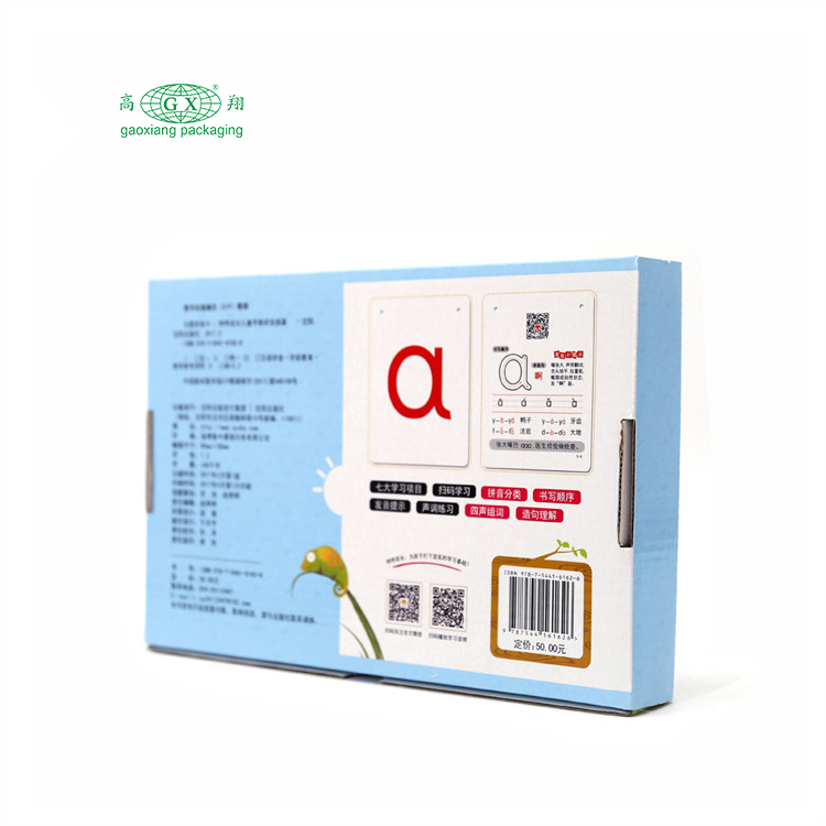 Caixa de correio de papel fantasia com logotipo personalizado, roupas para crianças, livro, brinquedos, caixa de embalagem ondulada, caixa de janela