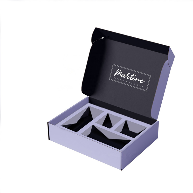 Caixa de correio preta ecológica impressa com logotipo personalizado, sapatos de presente de roupas duráveis, embalagens de papel, caixas de transporte de papelão
