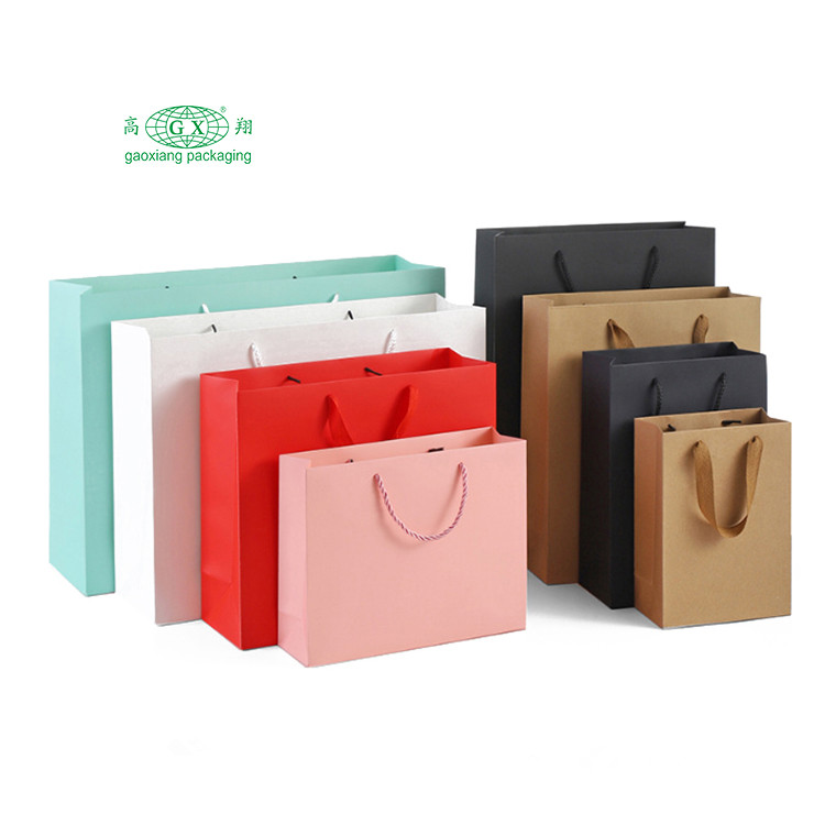 Bolsas de papel com logotipo personalizado de fábrica para embalagem de presente de luxo sacola de papel reutilizável