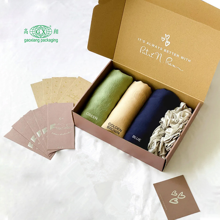 Lenços de cachecol personalizados personalizados xale conjunto de chiffon caixa caixa de presente embalagem